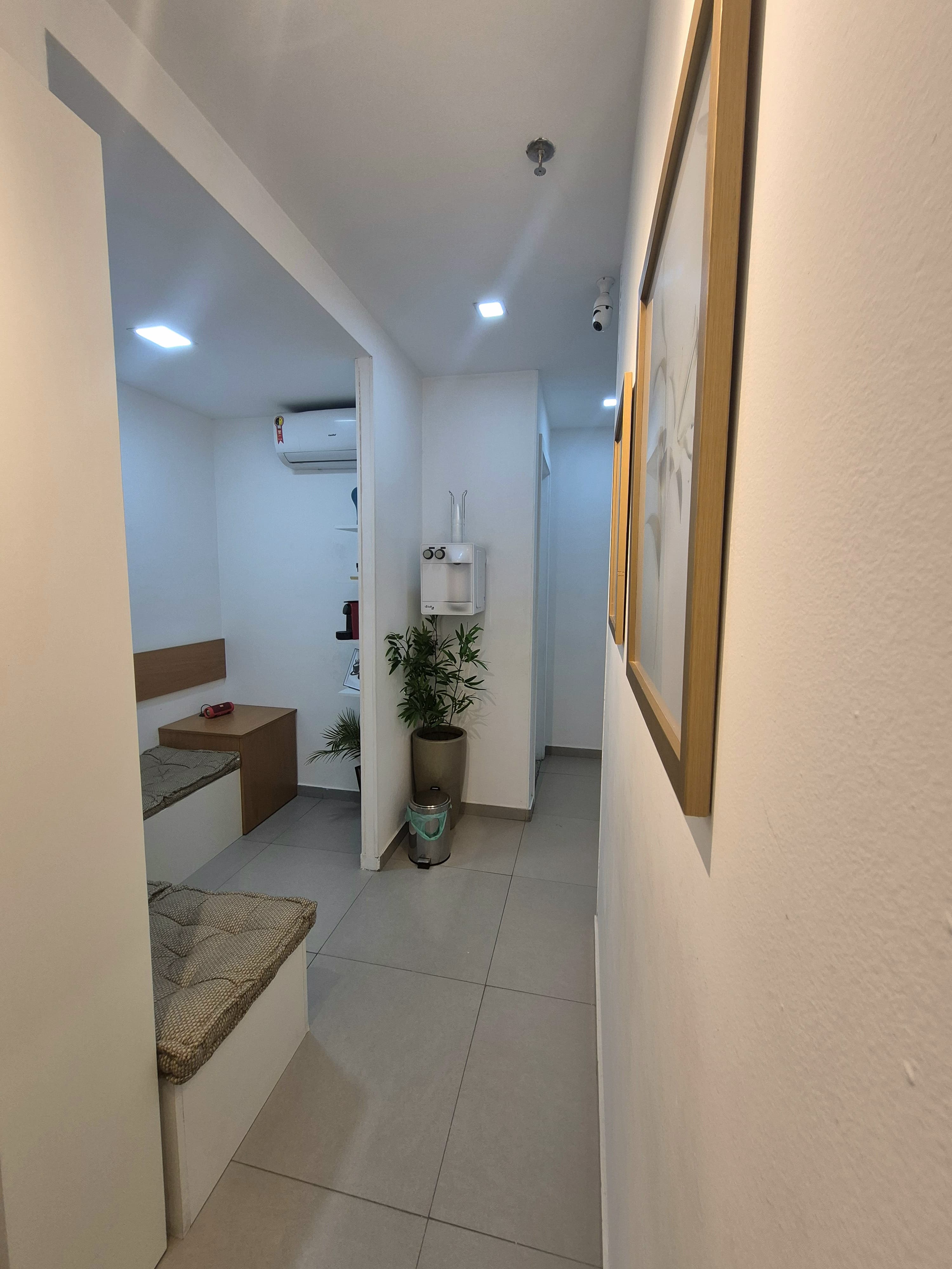 Recepção do consultório de psicologia
